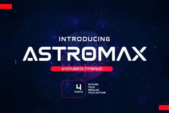 Astromax: A Futuristic Display Font for Modern Editorial Design