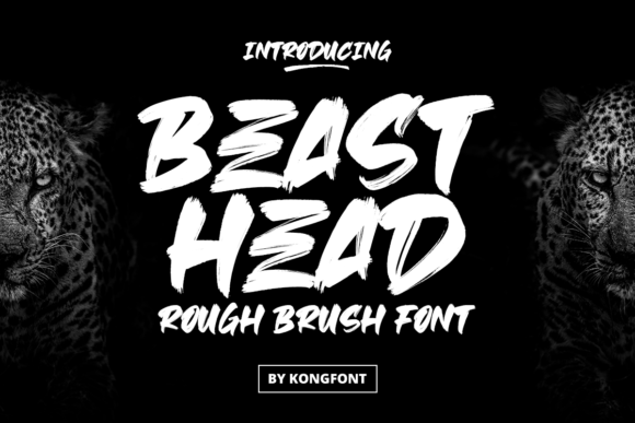 Beast Head Font: Bold Brush Typography for Branding
