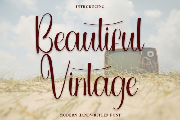 Beautiful Vintage: A Timeless Script Handwritten Font for Makers