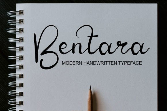 Bentara: A Handwritten Script Font for Editorial Design
