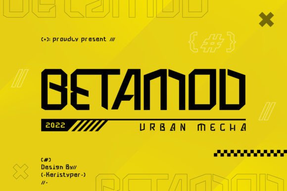 Betamod: A Sci-Fi Display Font for Modern Editorial Design