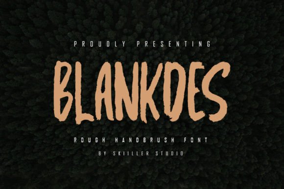 Blankdes: A Textured Brush Typeface for Bold Branding