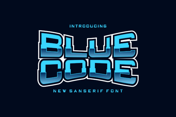 Bluecode: The Bold Display Font for Makers