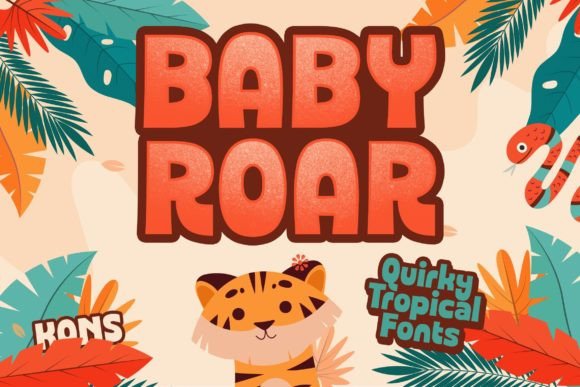 Bring Baby Roar Display Fonts to Your Handmade Shop