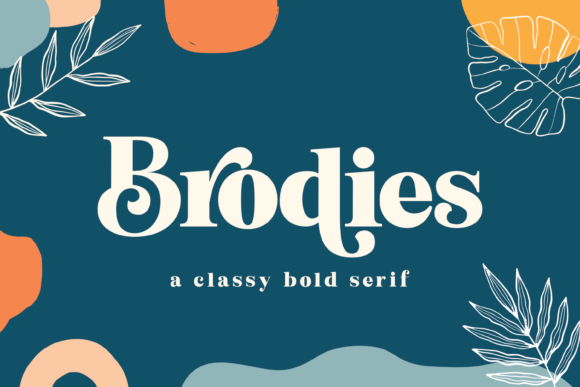 Brodies: A Modern Display Font for Friendly Web Headlines