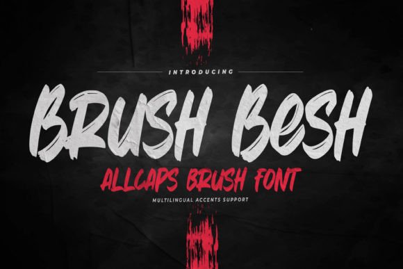Brush Besh: A Caps Brush Typeface for Digital Impact