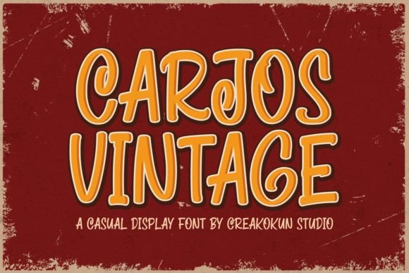 Carjos Vintage: A Playful Display Font for Web Design