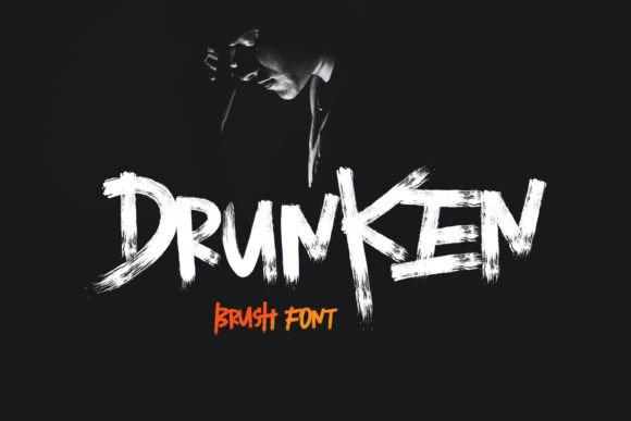 Drunken Font: Bold Brushed Type for Makers