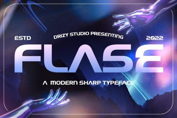 Flase: A Modern Display Font for Bold Brand Identity