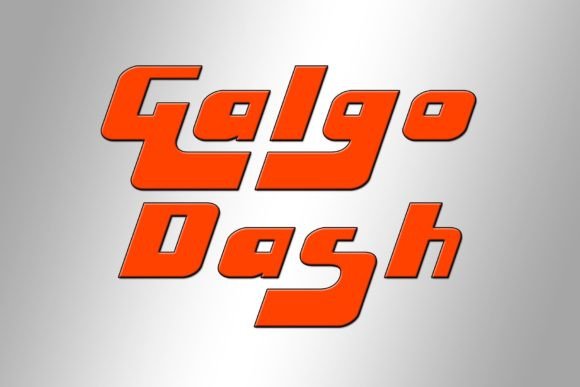 Galgo Dash: A Joyful Display Font for Makers