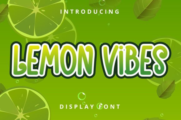Lemon Vibes: A Modern Display Font for Bold Campaigns