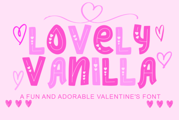 Lovely Vanilla: A Romantic Decorative Font for Makers