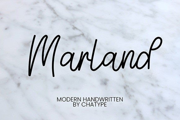 Marland: A Delicate Script Handwritten Font for Editorial Design