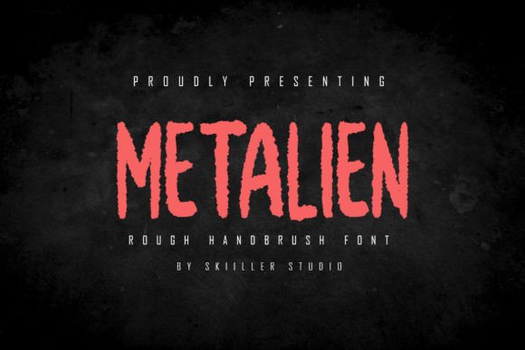 Metalien: The Textured Display Font for Bold Campaigns