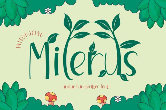 Milerus: The Whimsical Display Font for Handmade Brands