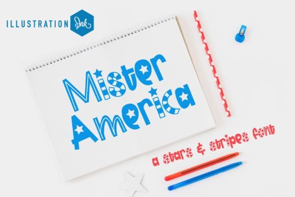 Mr. America: A Patriotic Display Font for Makers