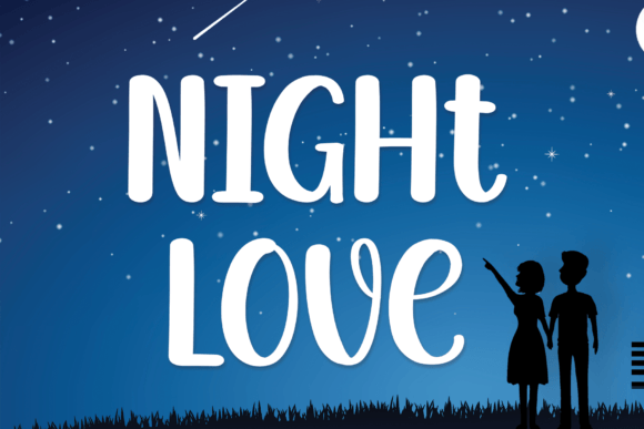 Night Love: The Script Handwritten Font for Joyful Branding