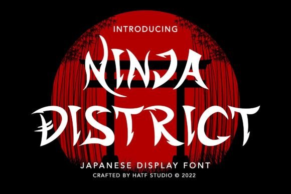 Ninja District Font for Bold Campaign Headlines