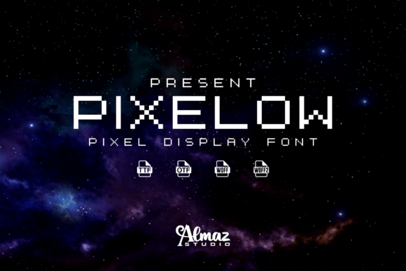 Pixelow: A Vintage Display Typeface for Modern Editorial Design