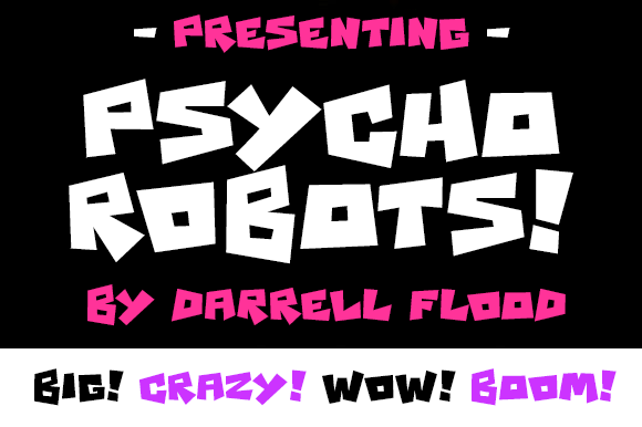 Psycho Robots: The Perfect Display Font for Crafters