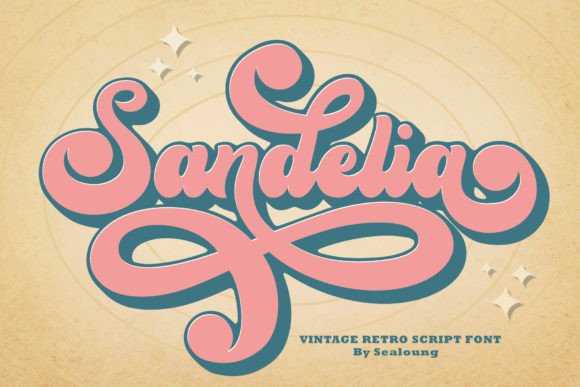Sandelia: A Retro Script Font for Editorial Design