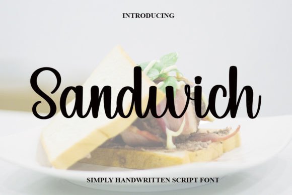 Sandwich Font: Elevate Your Handmade Brand with Elegant Script