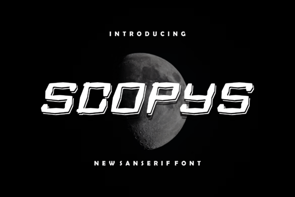 Scopys: A Bold Display Font for Editorial Impact