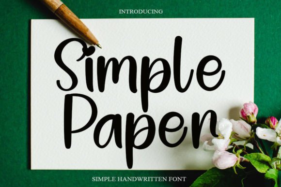 Simple Paper: A Trendy Script Handwritten Font for Web Design