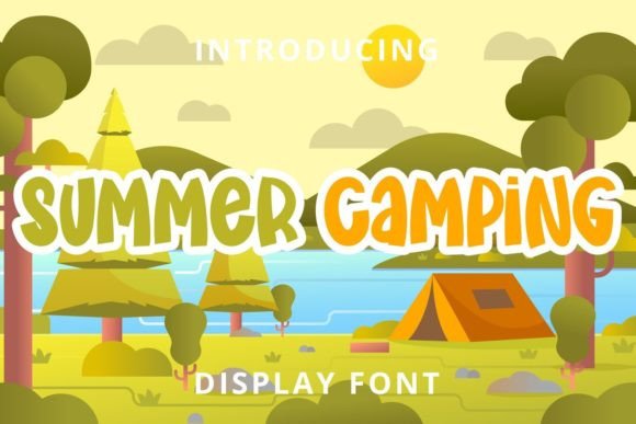 Summer Camping: A Playful Display Font for Branding