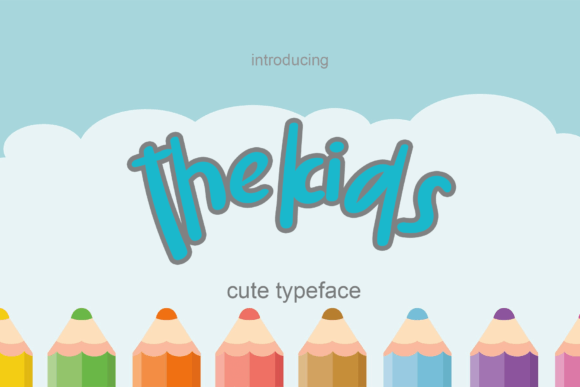 Thekids: A Playful Display Font for Modern Editorial Design