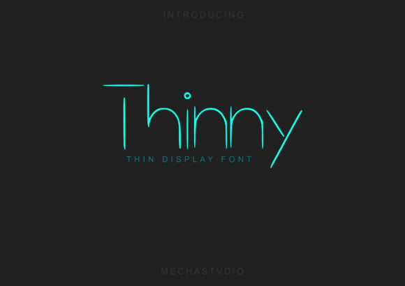 Thinny: A Minimalist Display Font for Modern Editorial Design